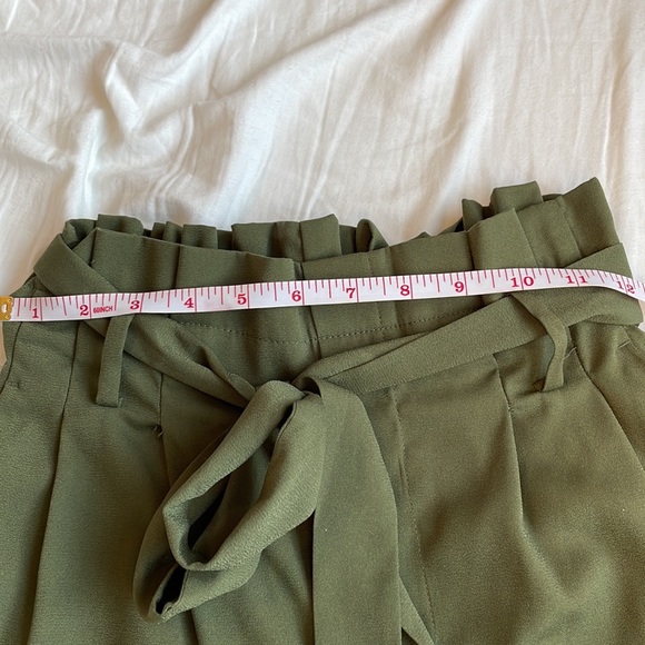 NWOT Paper Bag Waist Wide Leg Pants - Picture 6 of 8